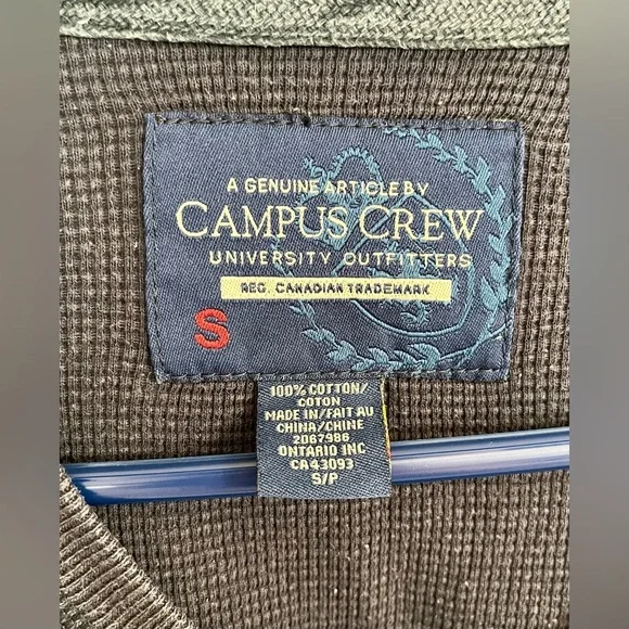 100%  Cotton Waffle Longsleeve - Picture 3 of 3